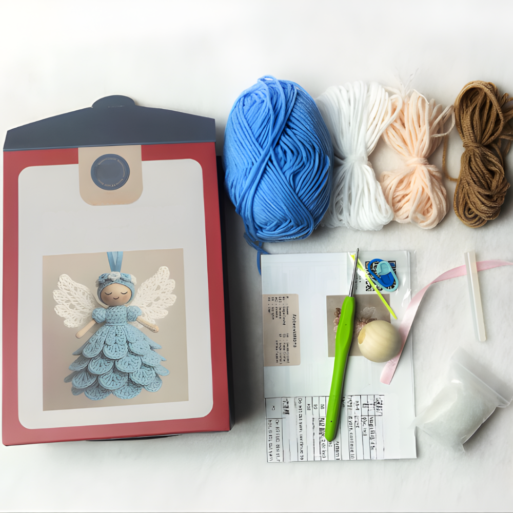 Weihnachtsanhänger Häkelset Handgemachter Engel Christbaumschmuck