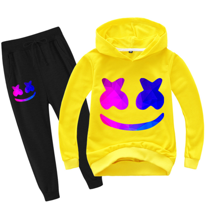Kids DJ Costume Set Cotton Hoodie Pants