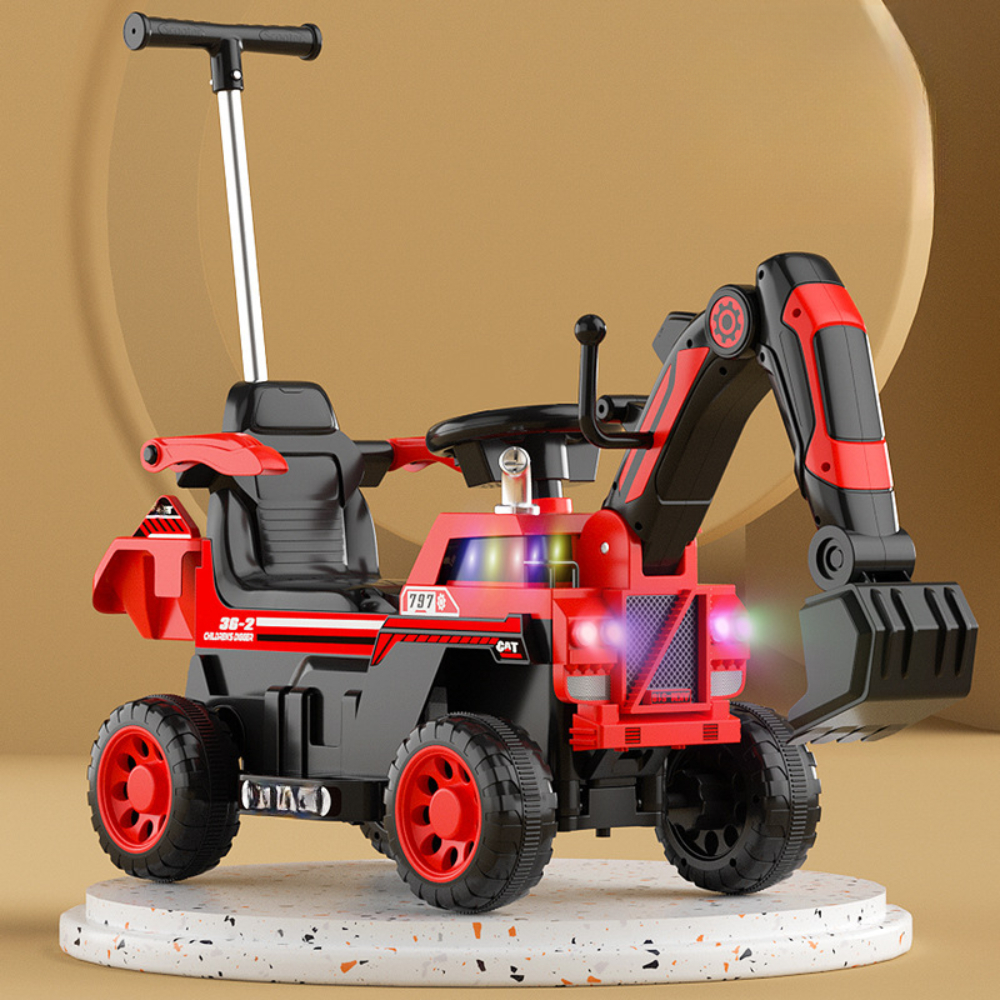 Kinder Elektrobagger Spielzeug 6V Sitzbagger mit Schaufel Licht