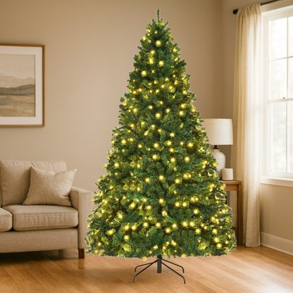 Christmas Tree LED-Lit Compact Artificial Fir Tree