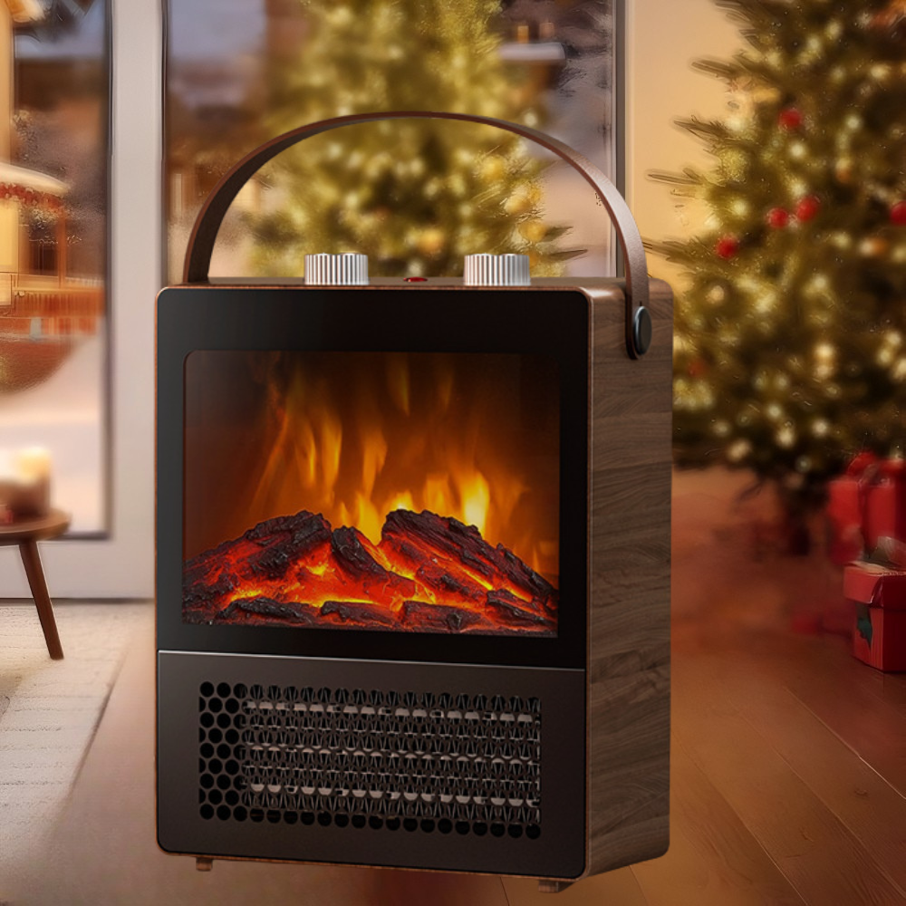 Electric Portable Fireplace Stove Realistic Flames Heater