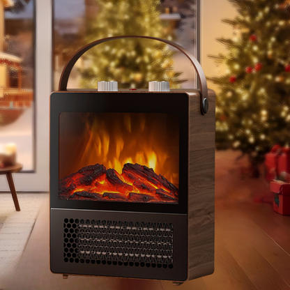 Electric Portable Fireplace Stove Realistic Flames Heater