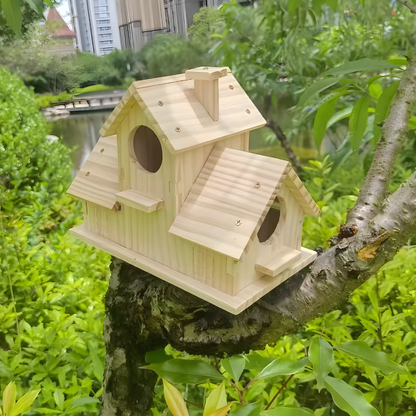 Vogelhaus Holz Rustikal Mehrfach Nistkasten