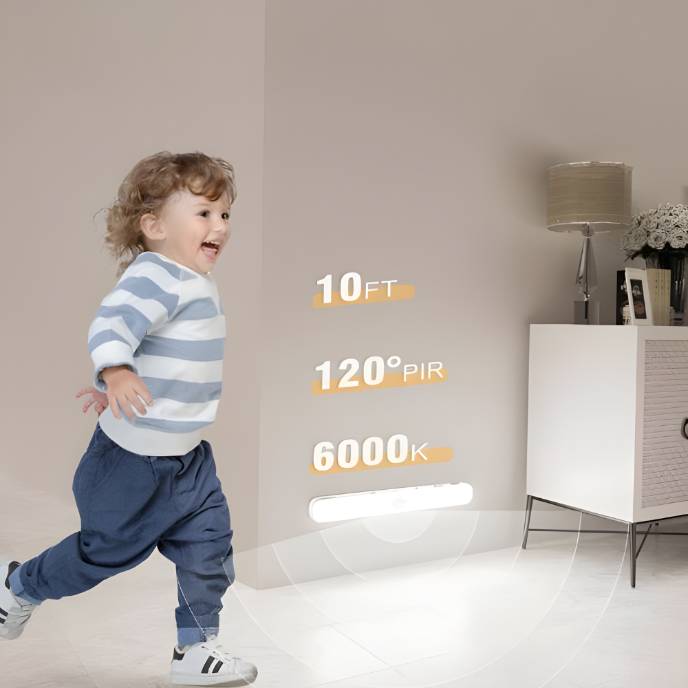 Light with motion sensor LED cabinet lighting warm white rechargeable