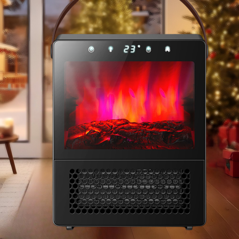 Electric Portable Fireplace Stove Realistic Flames Heater