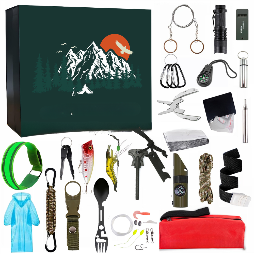 Adventskalender Outdoor Survival Werkzeug Geschenkset