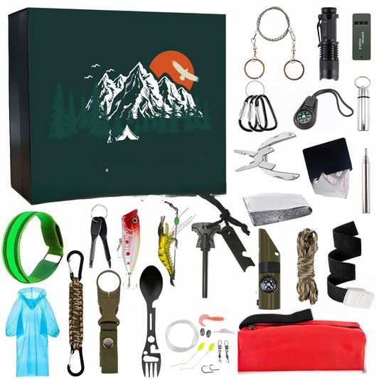 Adventskalender Outdoor Survival Werkzeug Geschenkset