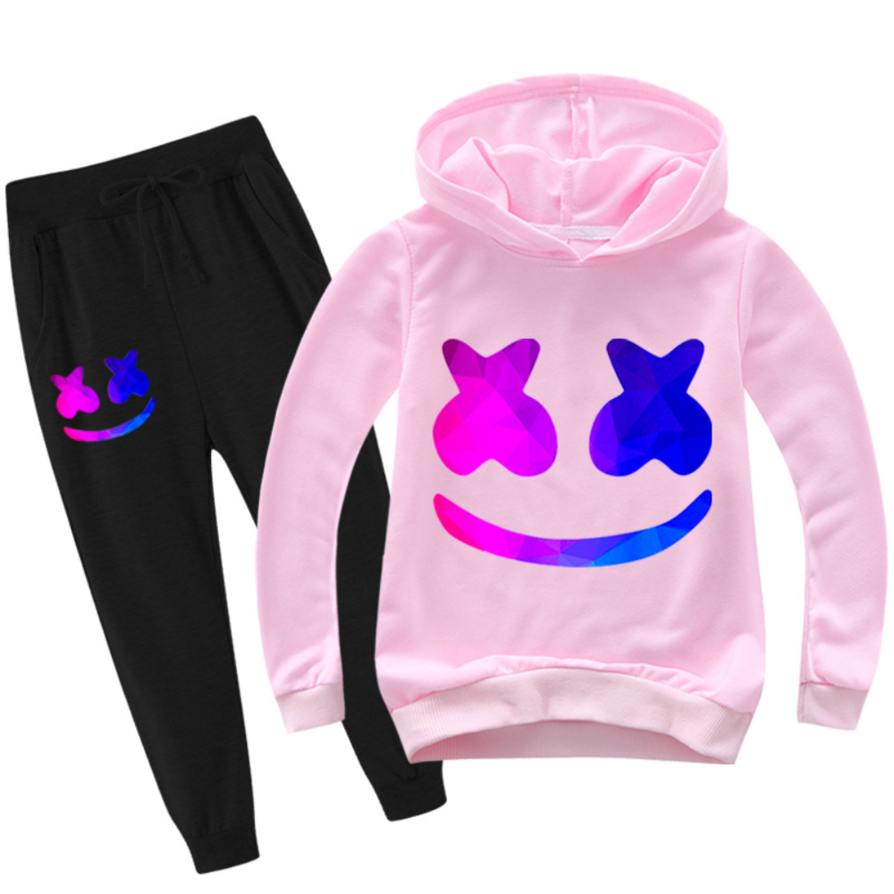 Kids DJ Costume Set Cotton Hoodie Pants