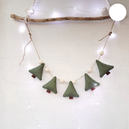 Weihnachtsgirlande Filz Deko für Innenräume