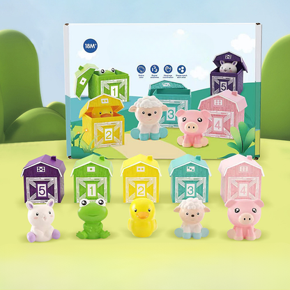 Montessori Lernspielzeug Silikon Bauernhof Tiere