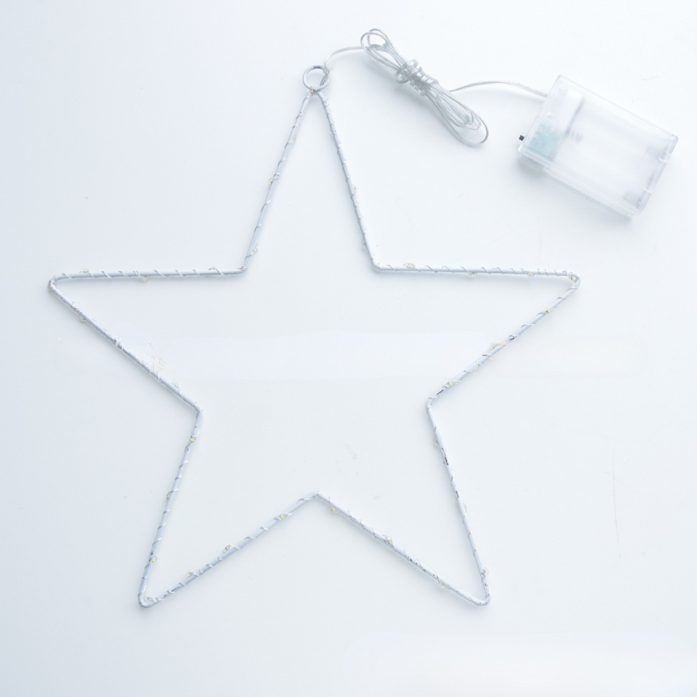 LED Stern Wanddeko Metall Weihnachten