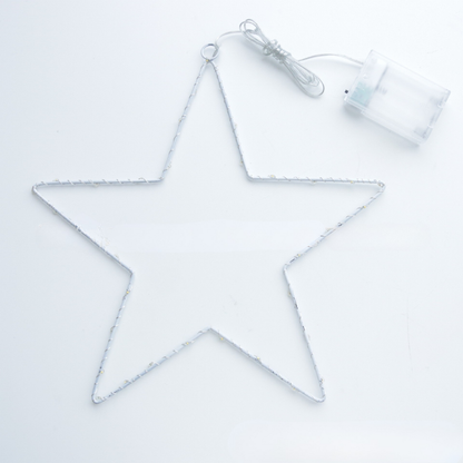 LED Stern Wanddeko Metall Weihnachten