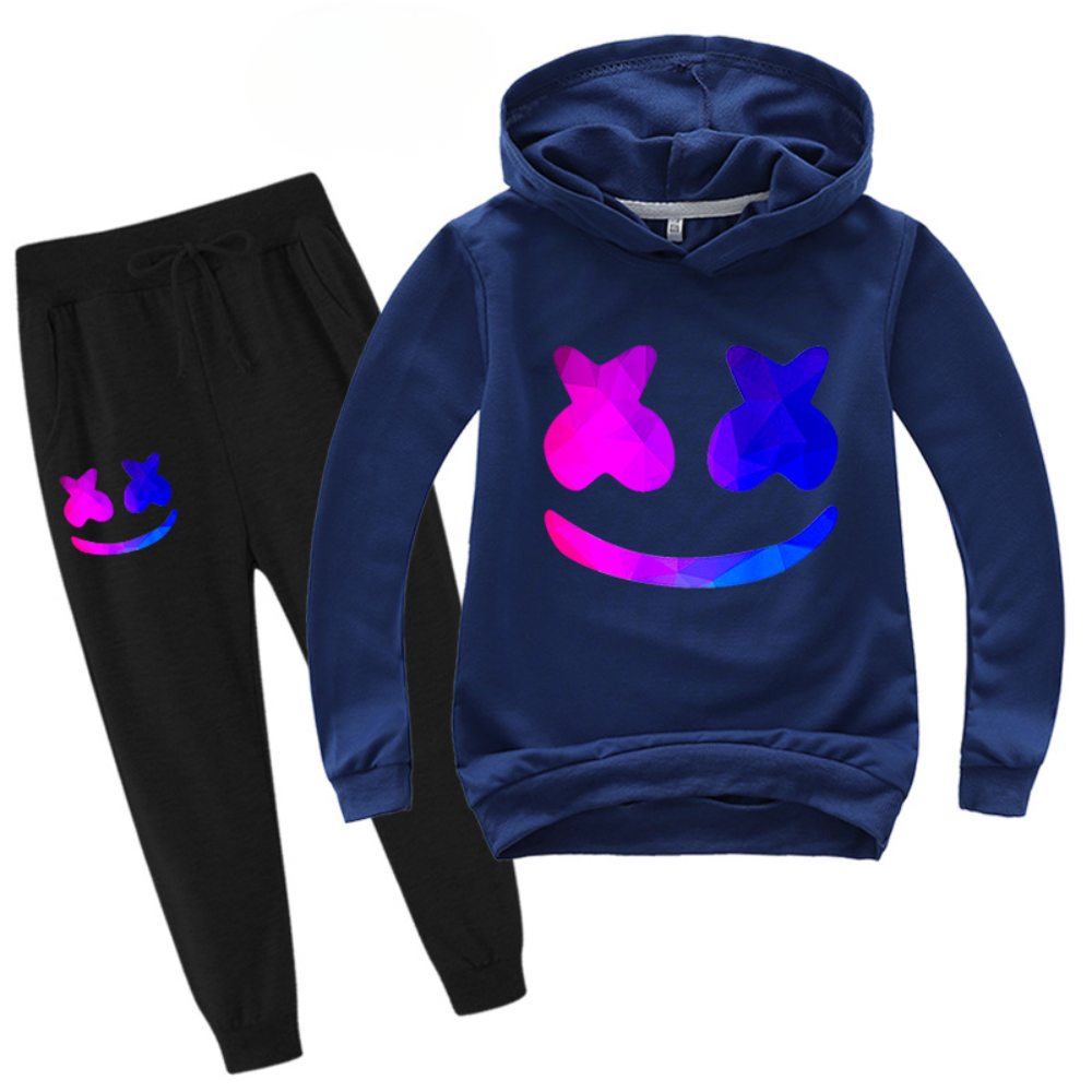 Kids DJ Costume Set Cotton Hoodie Pants