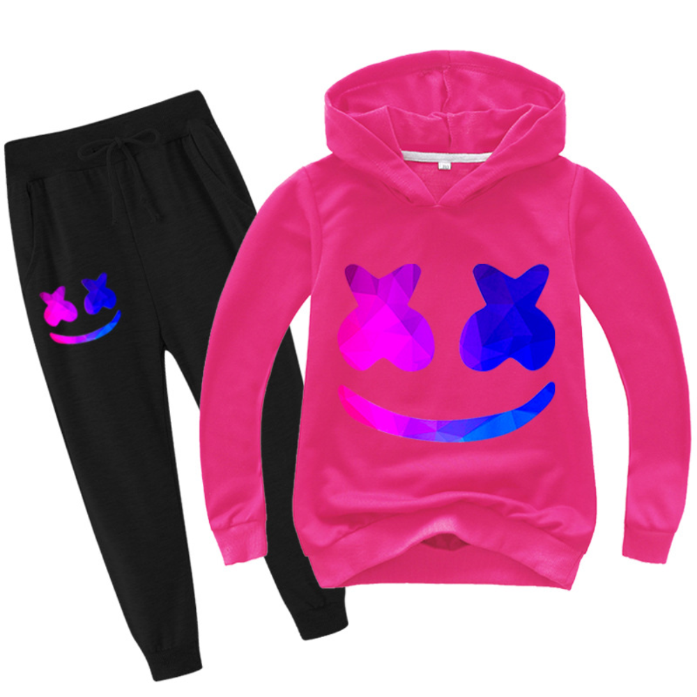 Kids DJ Costume Set Cotton Hoodie Pants