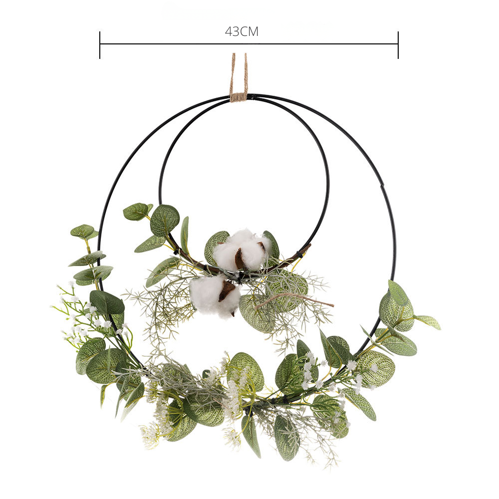 Weihnachtskranz Eukalyptus Modern mit LED Deko