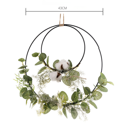 Weihnachtskranz Eukalyptus Modern mit LED Deko