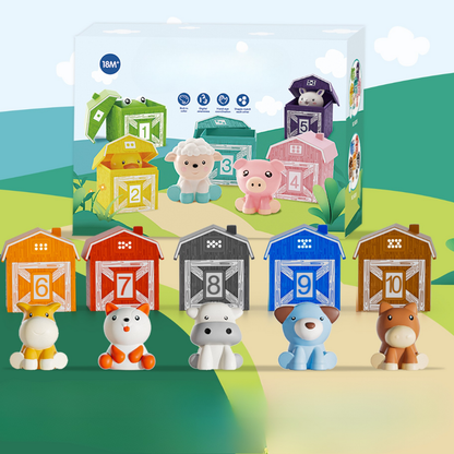 Montessori Lernspielzeug Silikon Bauernhof Tiere