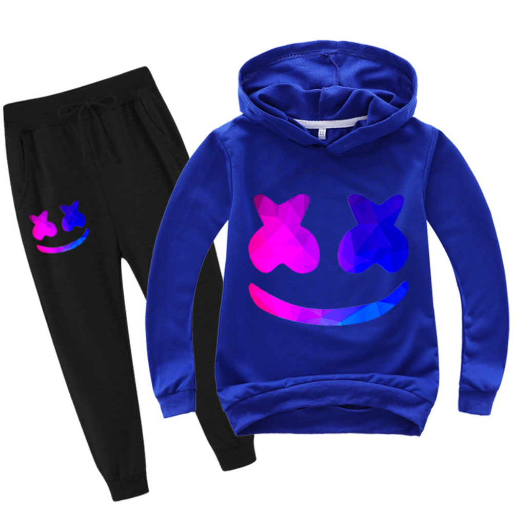 Kids DJ Costume Set Cotton Hoodie Pants