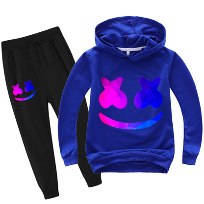 Kids DJ Costume Set Cotton Hoodie Pants