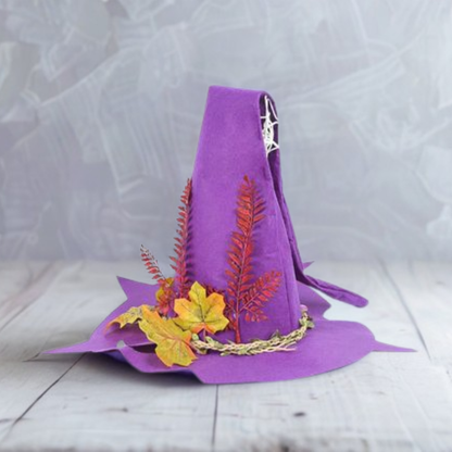 Handgefertigter Filz Hexenhut