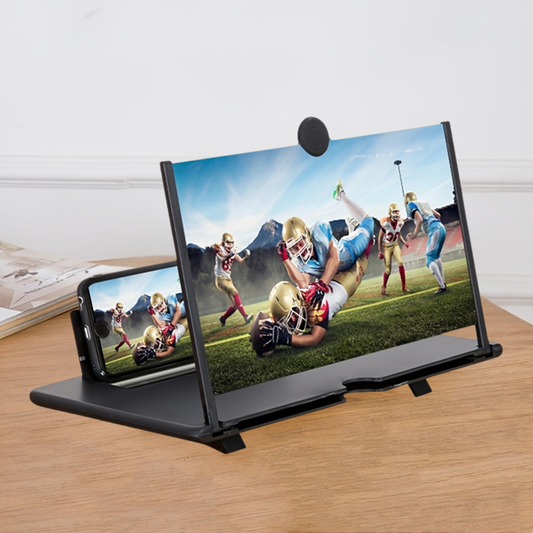 Amplificateur écran téléphone 3D agrandisseur 18 pouces pliable support de table