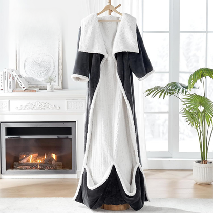 Heizdecke Tragbar Fleece Sherpa Wärmedecke Erwachsene