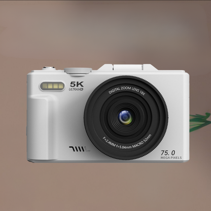 Digital Camera 4K Compact Wi-Fi Video Recording