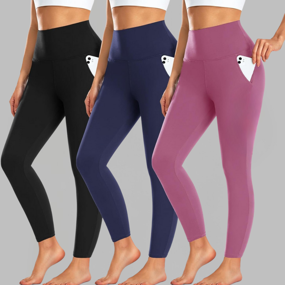 Leggings thermiques femme polaire taille haute pantalon hiver