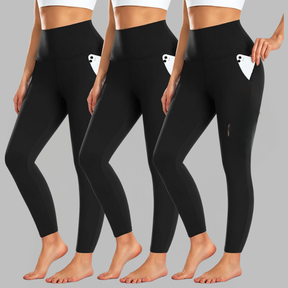 Leggings thermiques femme polaire taille haute pantalon hiver