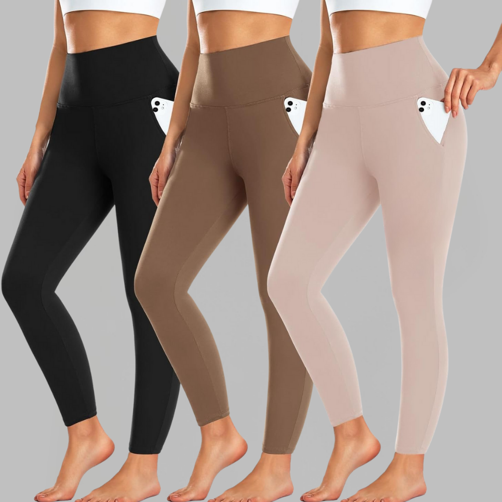 Leggings thermiques femme polaire taille haute pantalon hiver
