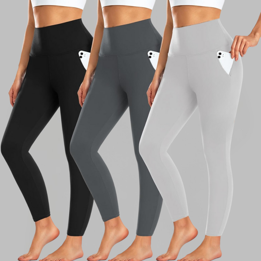 Leggings thermiques femme polaire taille haute pantalon hiver