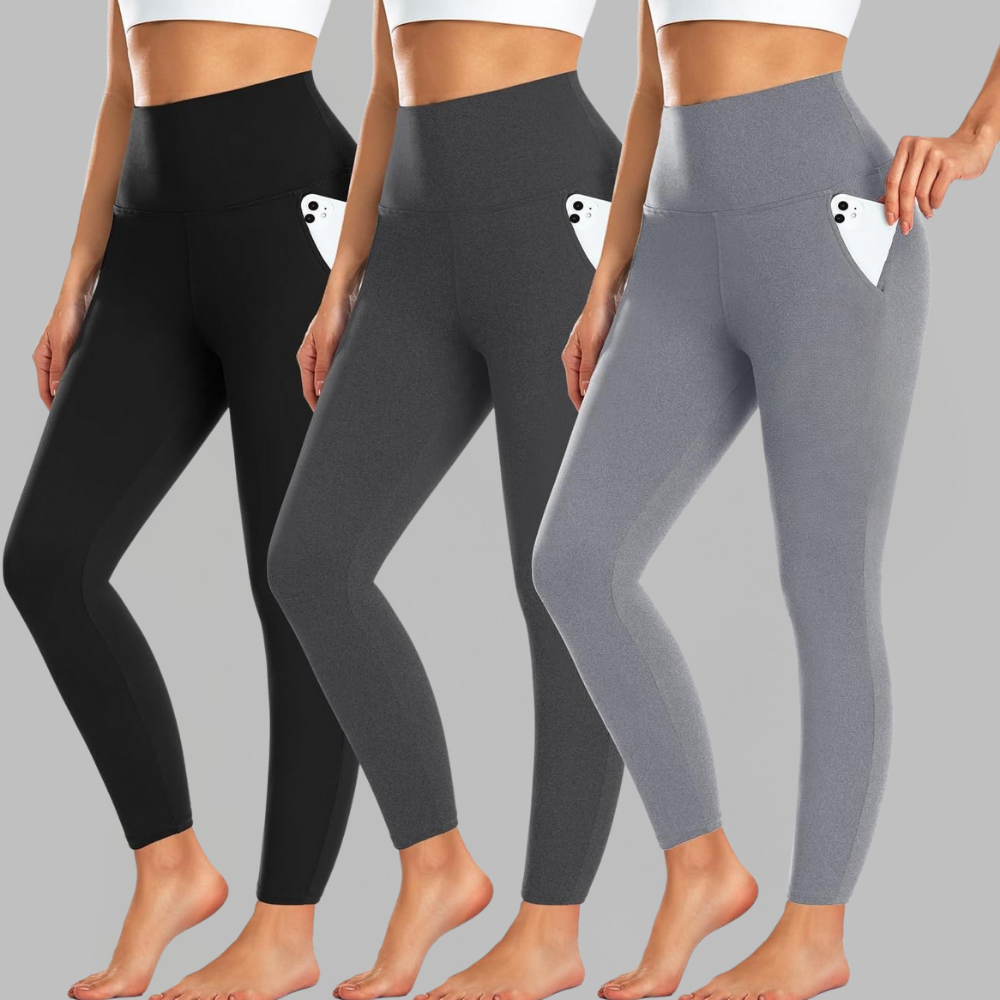Leggings thermiques femme polaire taille haute pantalon hiver