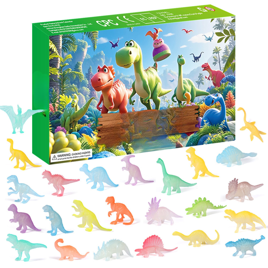 Adventskalender Kinder Dinosaurier Spielzeug Lernset Weihnachten