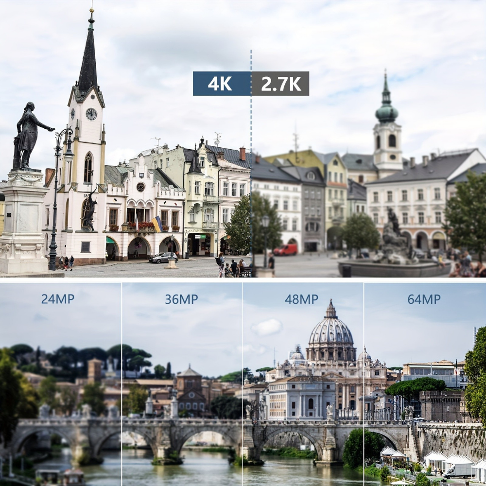 Digital Camera 4K Compact Wi-Fi Video Recording