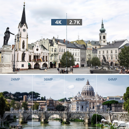 Digital Camera 4K Compact Wi-Fi Video Recording