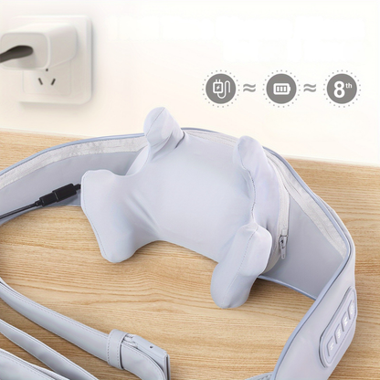Masajeador de cuello shiatsu con calor ayuda de masaje de cuero