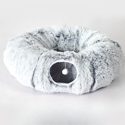 Cat bed tunnel playhouse soft plush gift pet bed
