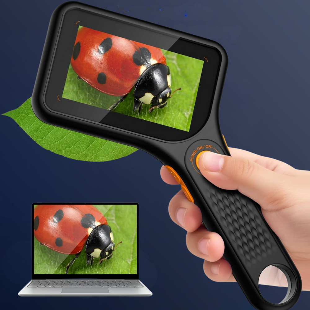 Digital Microscope Handheld Microscope Screen LED Lighting