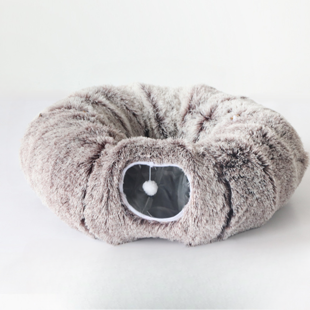 Cat bed tunnel playhouse soft plush gift pet bed