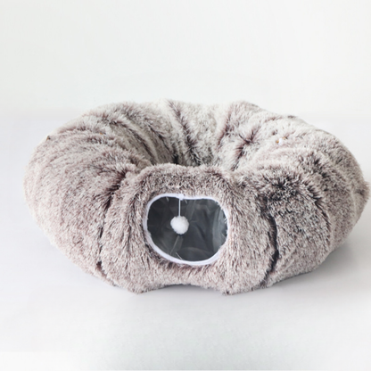 Cat bed tunnel playhouse soft plush gift pet bed