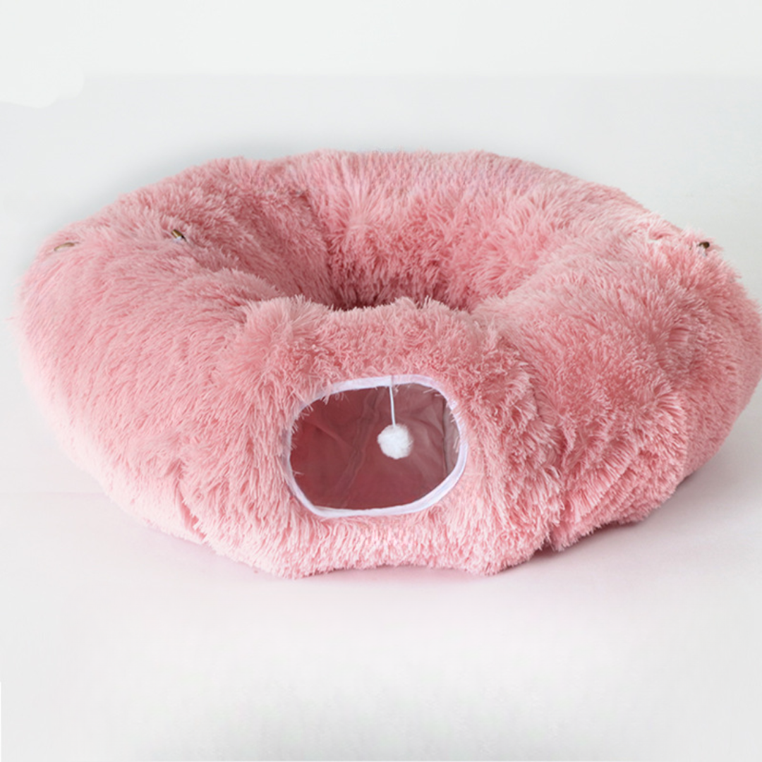Cat bed tunnel playhouse soft plush gift pet bed