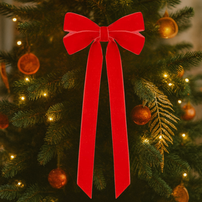 Weihnachtsdekoration Schleifen Samt Deko Schleifenband Innen