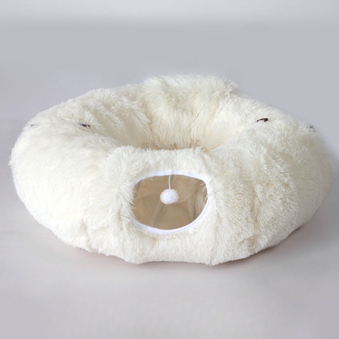 Cat bed tunnel playhouse soft plush gift pet bed