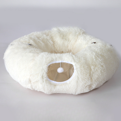 Cat bed tunnel playhouse soft plush gift pet bed