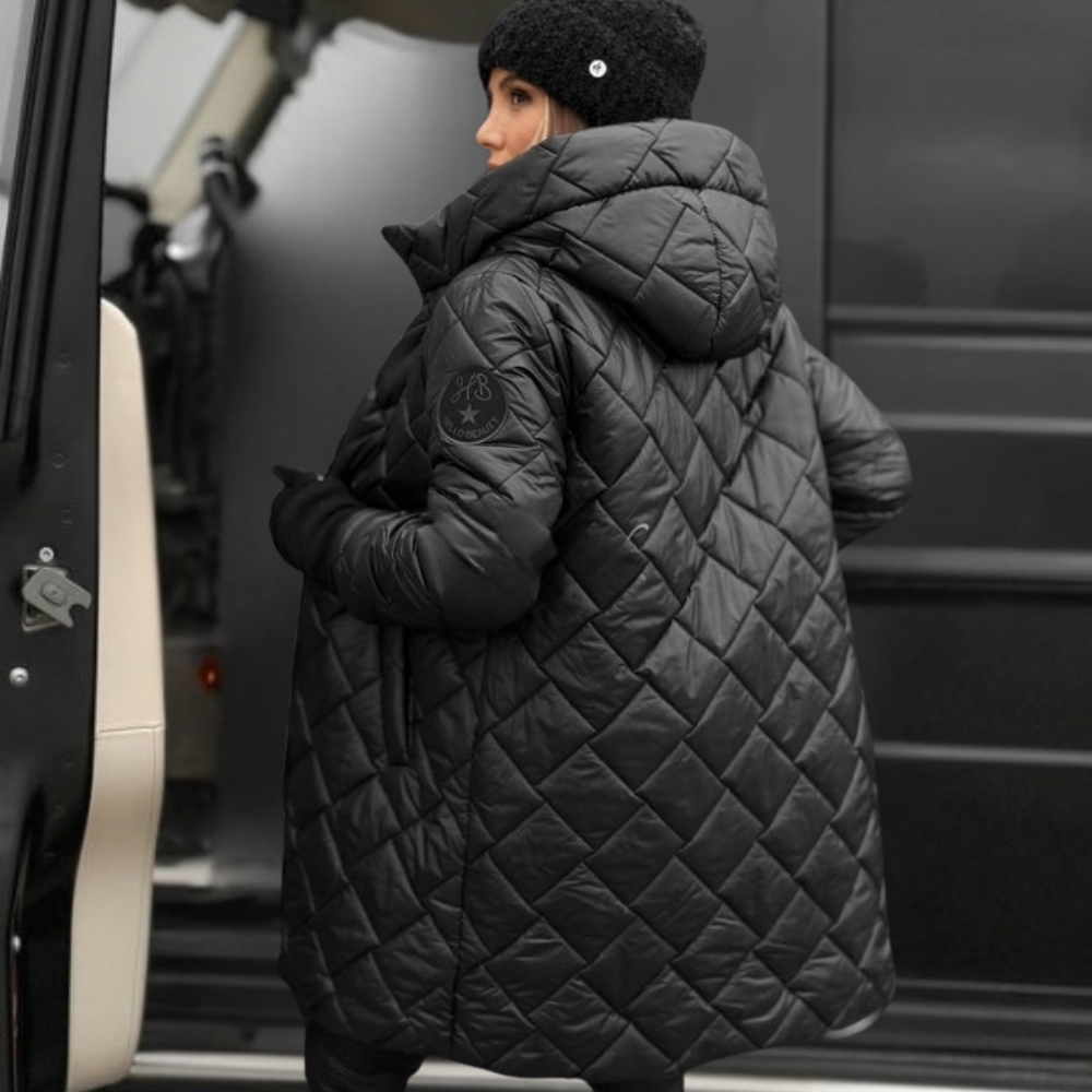 Cappotto invernale donna Piumino lungo Cappuccio Caldo Quotidiano