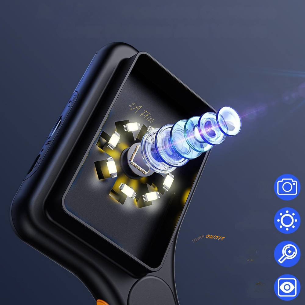Digital Microscope Handheld Microscope Screen LED Lighting