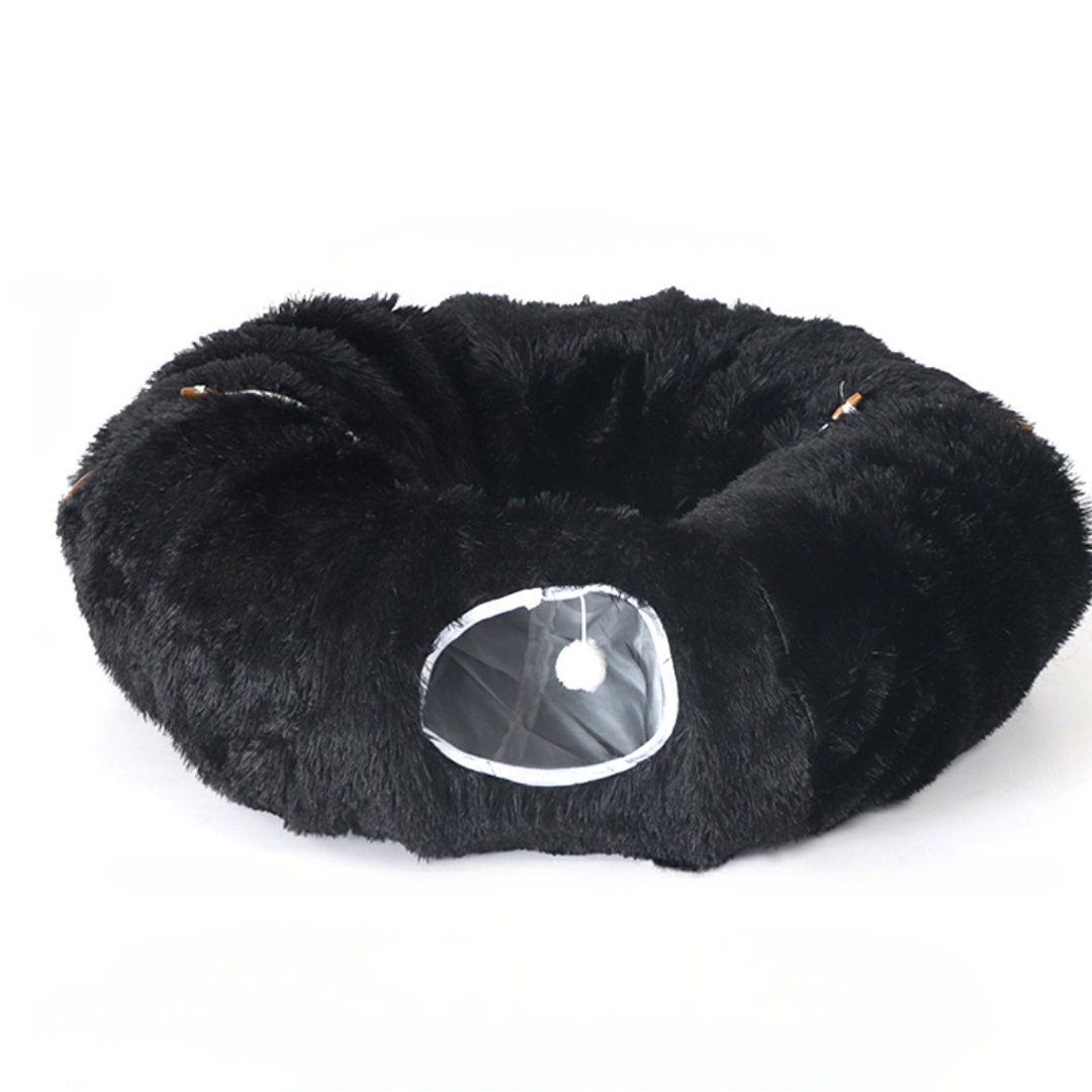 Cat bed tunnel playhouse soft plush gift pet bed