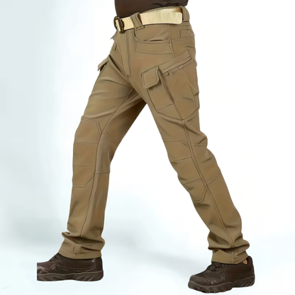 Pantalon cargo homme extérieur chaud doublé résistant loisirs