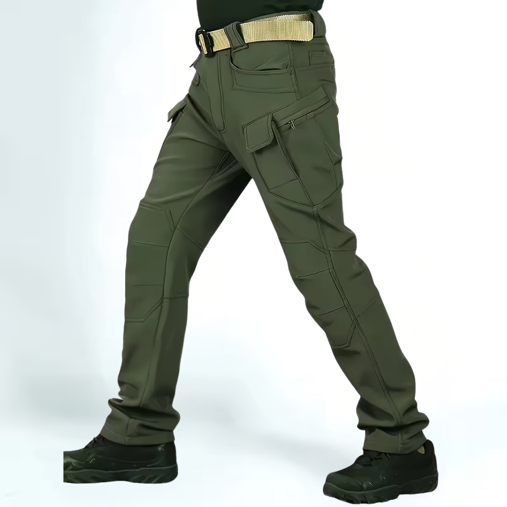 Pantalon cargo homme extérieur chaud doublé résistant loisirs