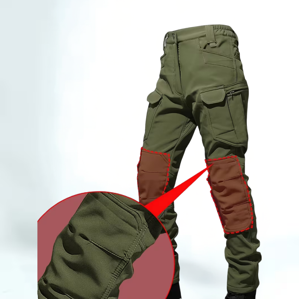 Pantalon cargo homme extérieur chaud doublé résistant loisirs